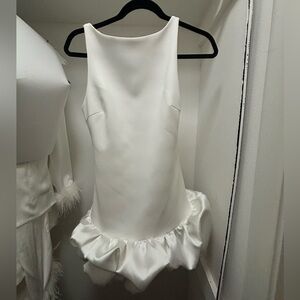 Zara COMBINATION PUFF HEM JUMPSUIT DRESS